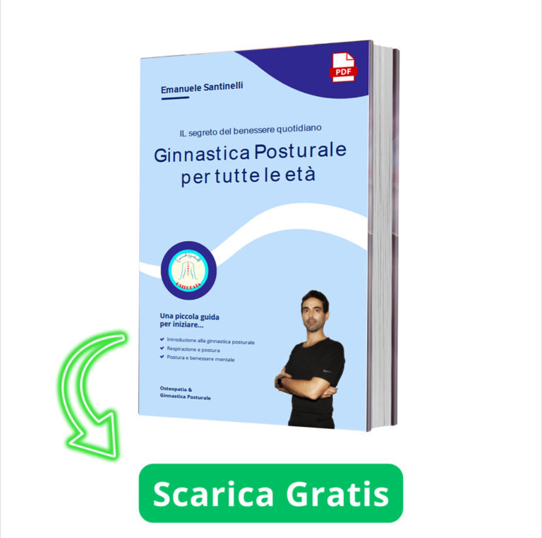 Libro guida di ginnastica posturale di Emanuele Santinelli - Osteopata e Chinesiologo a Firenze